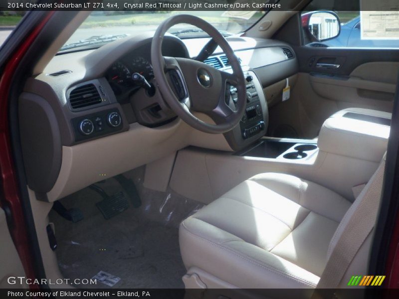 Crystal Red Tintcoat / Light Cashmere/Dark Cashmere 2014 Chevrolet Suburban LT Z71 4x4
