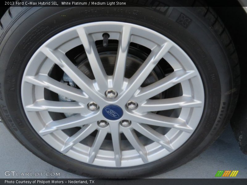 White Platinum / Medium Light Stone 2013 Ford C-Max Hybrid SEL