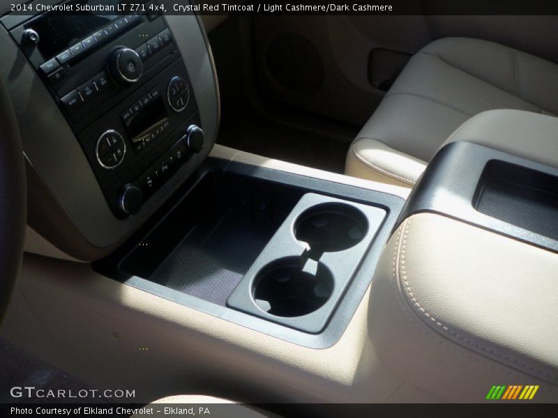 Crystal Red Tintcoat / Light Cashmere/Dark Cashmere 2014 Chevrolet Suburban LT Z71 4x4