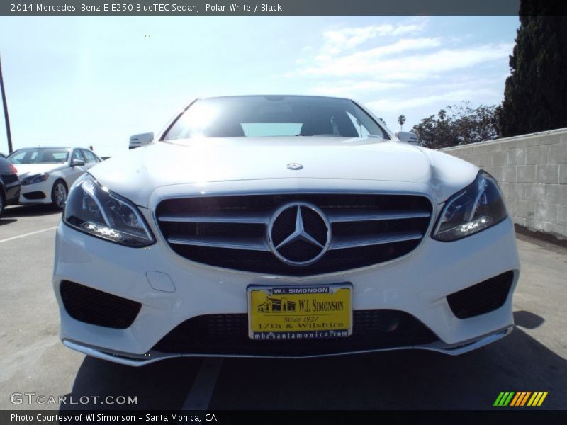 Polar White / Black 2014 Mercedes-Benz E E250 BlueTEC Sedan
