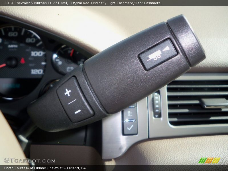 Crystal Red Tintcoat / Light Cashmere/Dark Cashmere 2014 Chevrolet Suburban LT Z71 4x4