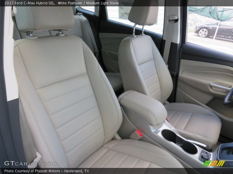 White Platinum / Medium Light Stone 2013 Ford C-Max Hybrid SEL