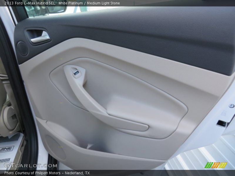 White Platinum / Medium Light Stone 2013 Ford C-Max Hybrid SEL