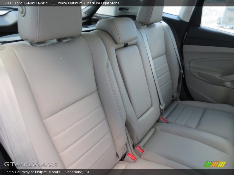 White Platinum / Medium Light Stone 2013 Ford C-Max Hybrid SEL
