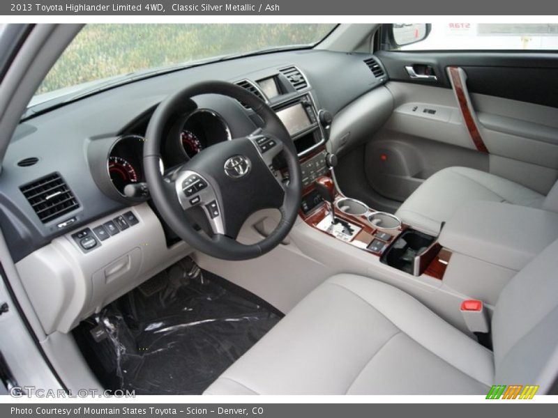 Classic Silver Metallic / Ash 2013 Toyota Highlander Limited 4WD