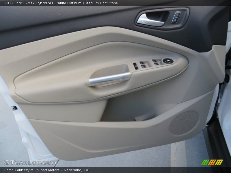 White Platinum / Medium Light Stone 2013 Ford C-Max Hybrid SEL