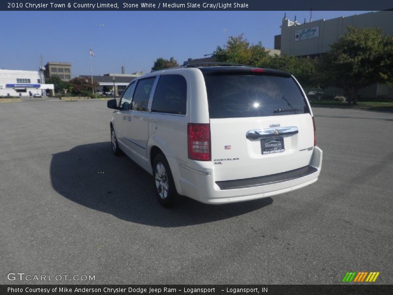 Stone White / Medium Slate Gray/Light Shale 2010 Chrysler Town & Country Limited