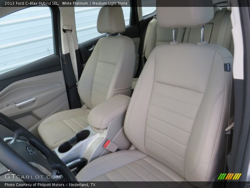 White Platinum / Medium Light Stone 2013 Ford C-Max Hybrid SEL