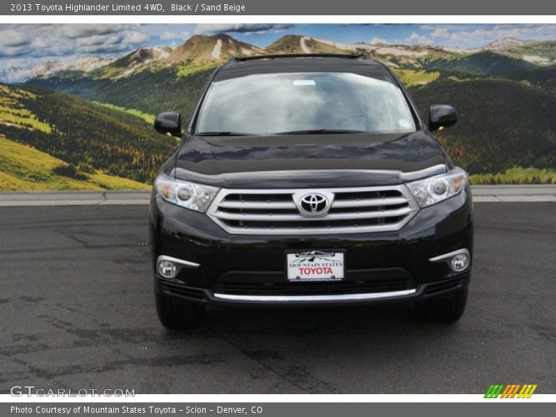 Black / Sand Beige 2013 Toyota Highlander Limited 4WD