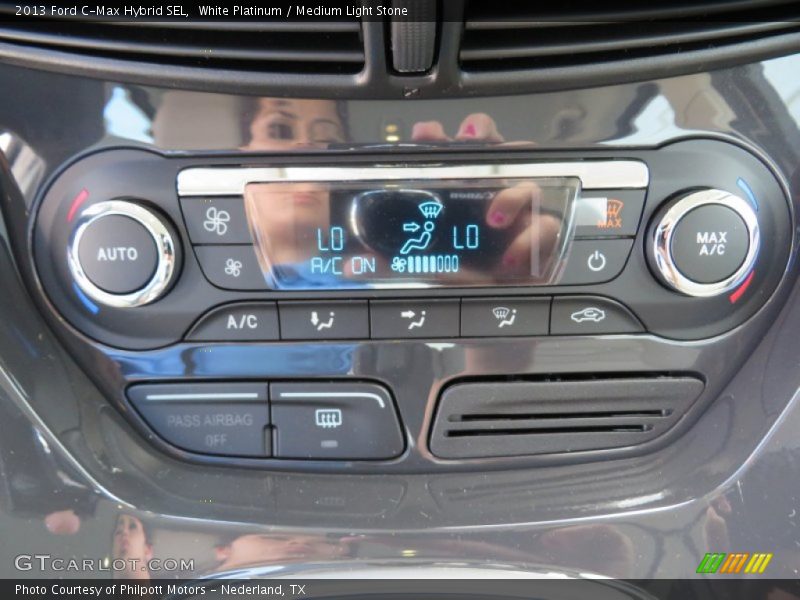 White Platinum / Medium Light Stone 2013 Ford C-Max Hybrid SEL