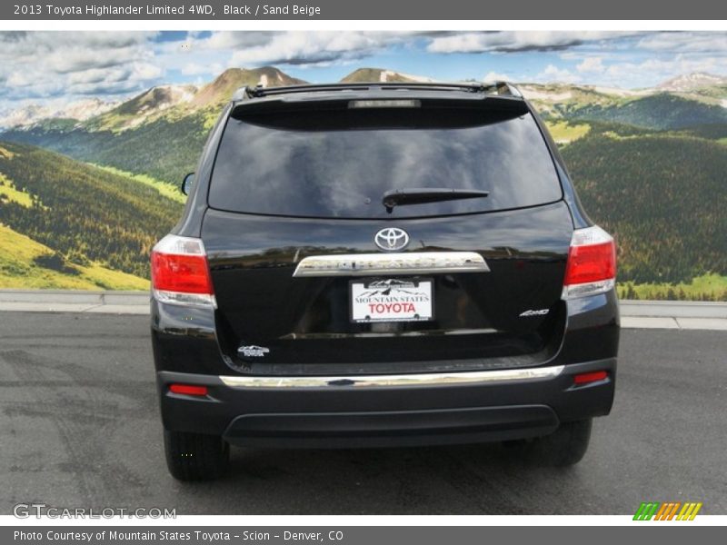 Black / Sand Beige 2013 Toyota Highlander Limited 4WD