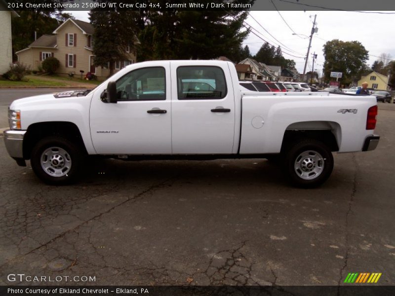 Summit White / Dark Titanium 2014 Chevrolet Silverado 2500HD WT Crew Cab 4x4