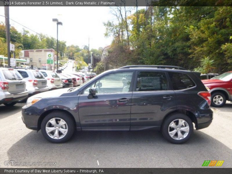 Dark Gray Metallic / Platinum 2014 Subaru Forester 2.5i Limited