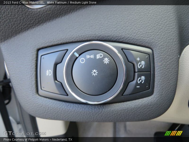 White Platinum / Medium Light Stone 2013 Ford C-Max Hybrid SEL