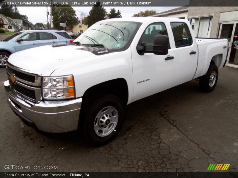 Summit White / Dark Titanium 2014 Chevrolet Silverado 2500HD WT Crew Cab 4x4