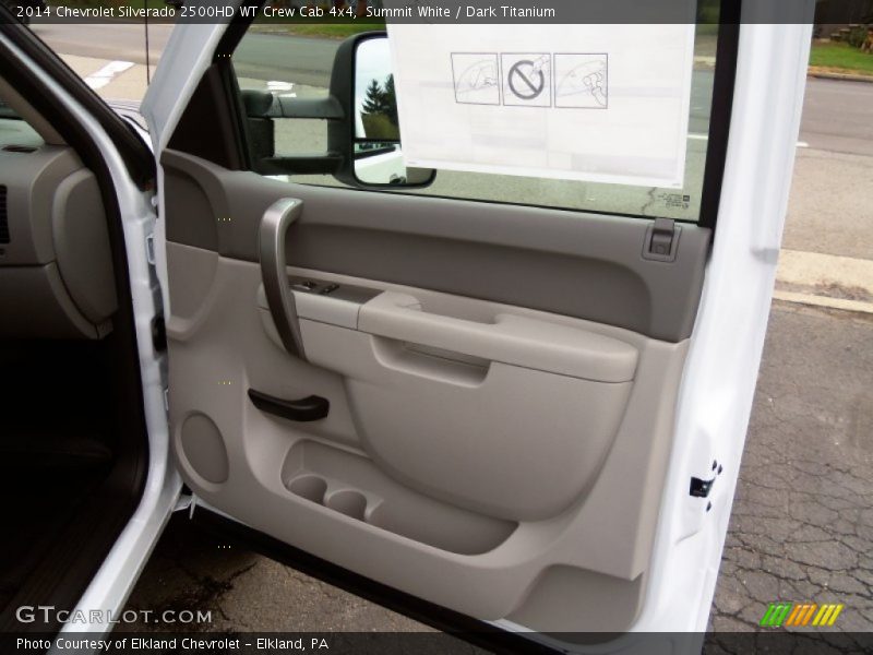 Summit White / Dark Titanium 2014 Chevrolet Silverado 2500HD WT Crew Cab 4x4