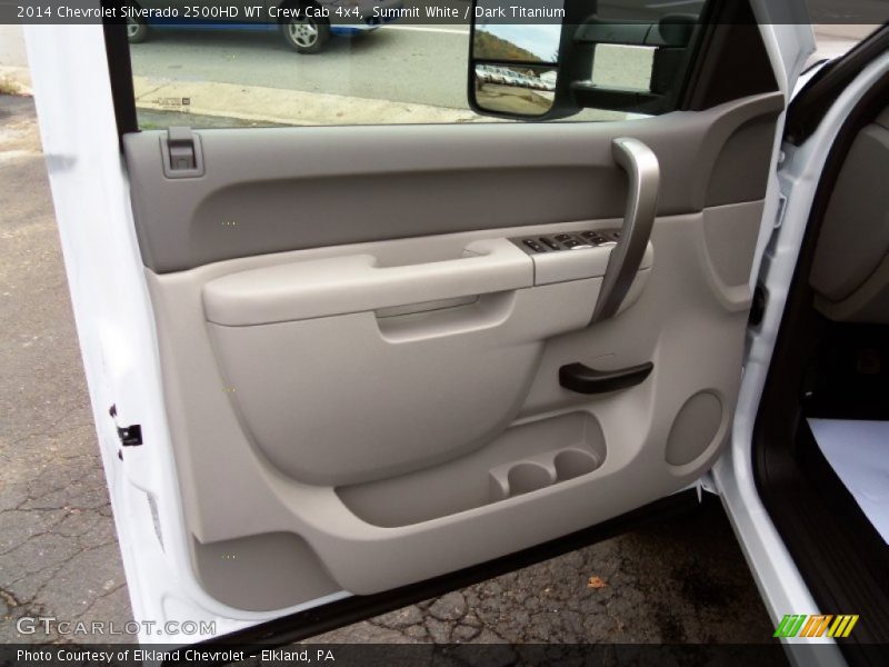 Summit White / Dark Titanium 2014 Chevrolet Silverado 2500HD WT Crew Cab 4x4