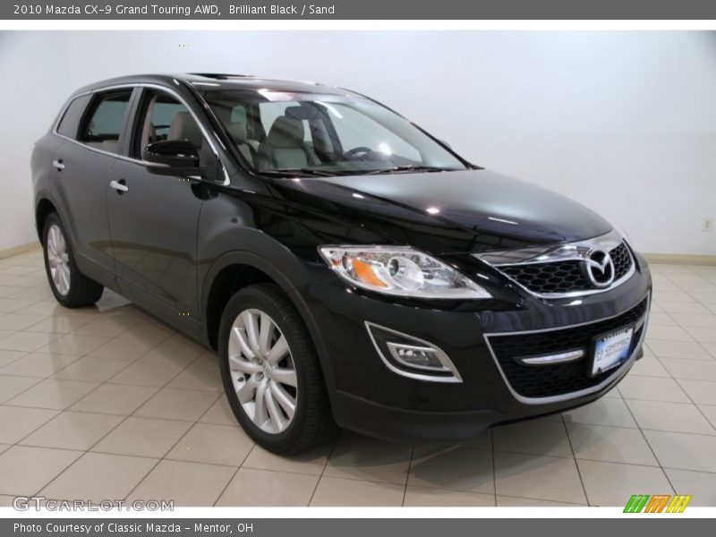 Brilliant Black / Sand 2010 Mazda CX-9 Grand Touring AWD