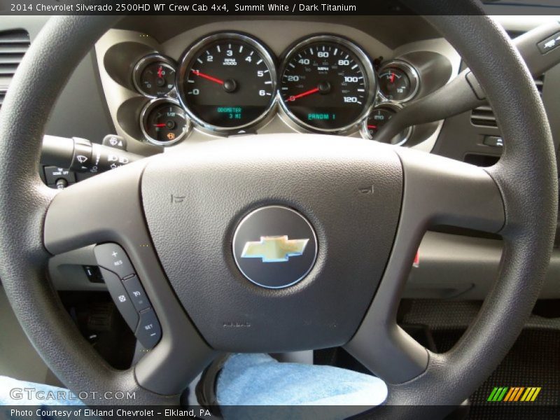 Summit White / Dark Titanium 2014 Chevrolet Silverado 2500HD WT Crew Cab 4x4