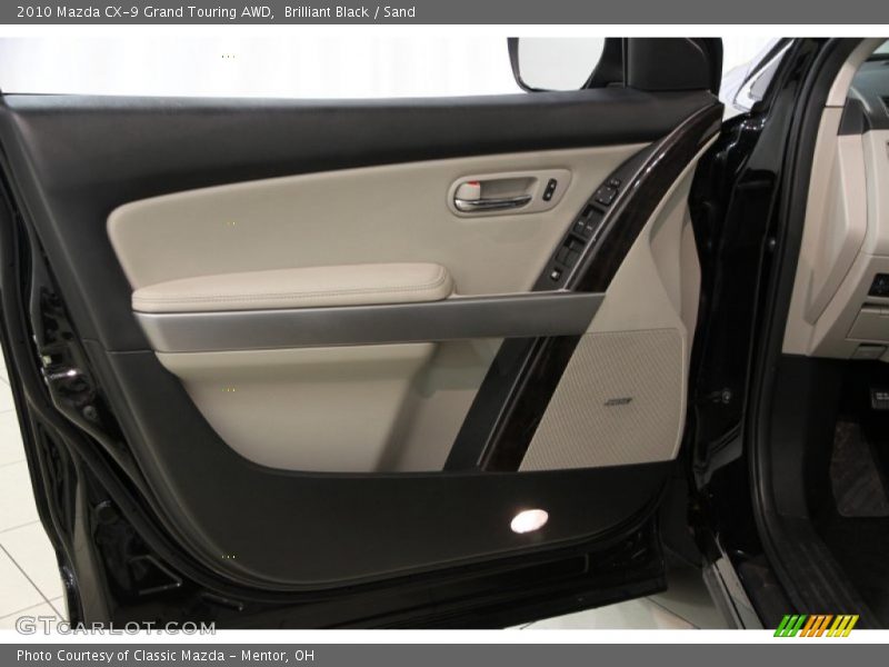 Brilliant Black / Sand 2010 Mazda CX-9 Grand Touring AWD