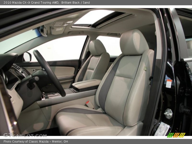 Brilliant Black / Sand 2010 Mazda CX-9 Grand Touring AWD