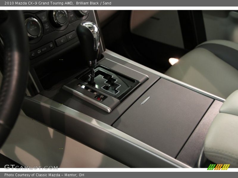 Brilliant Black / Sand 2010 Mazda CX-9 Grand Touring AWD