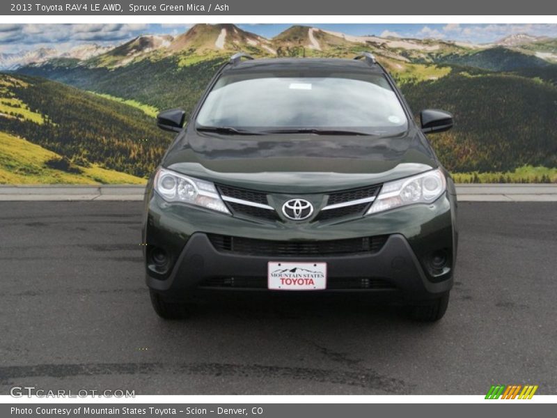 Spruce Green Mica / Ash 2013 Toyota RAV4 LE AWD