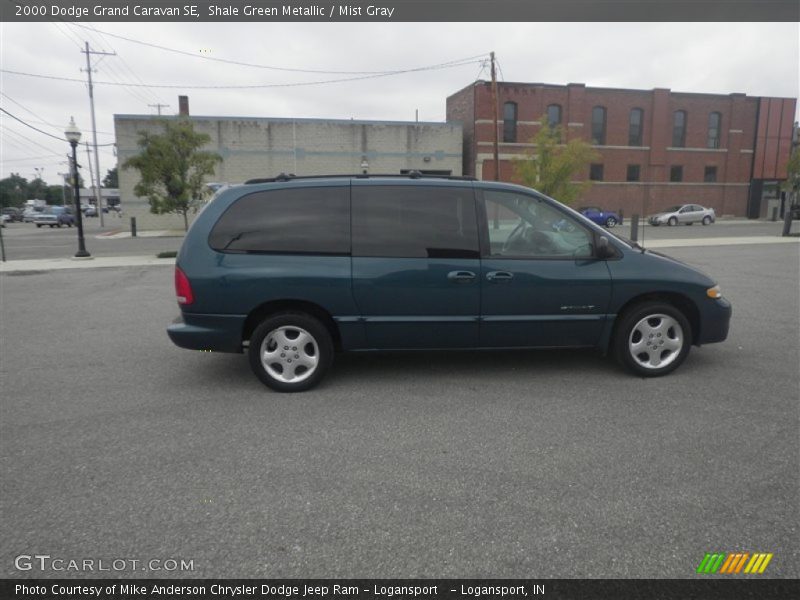 Shale Green Metallic / Mist Gray 2000 Dodge Grand Caravan SE