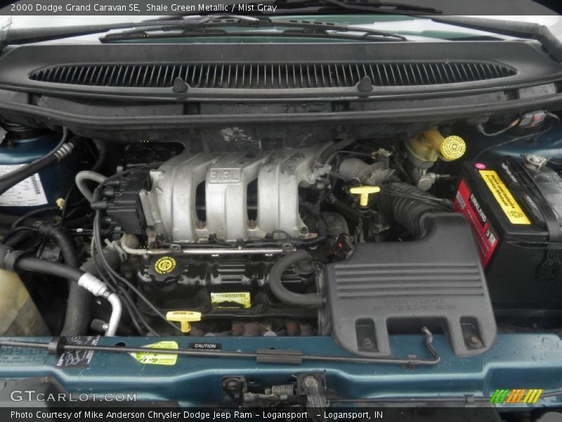 Shale Green Metallic / Mist Gray 2000 Dodge Grand Caravan SE