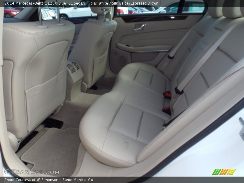 Polar White / Silk Beige/Espresso Brown 2014 Mercedes-Benz E E250 BlueTEC Sedan