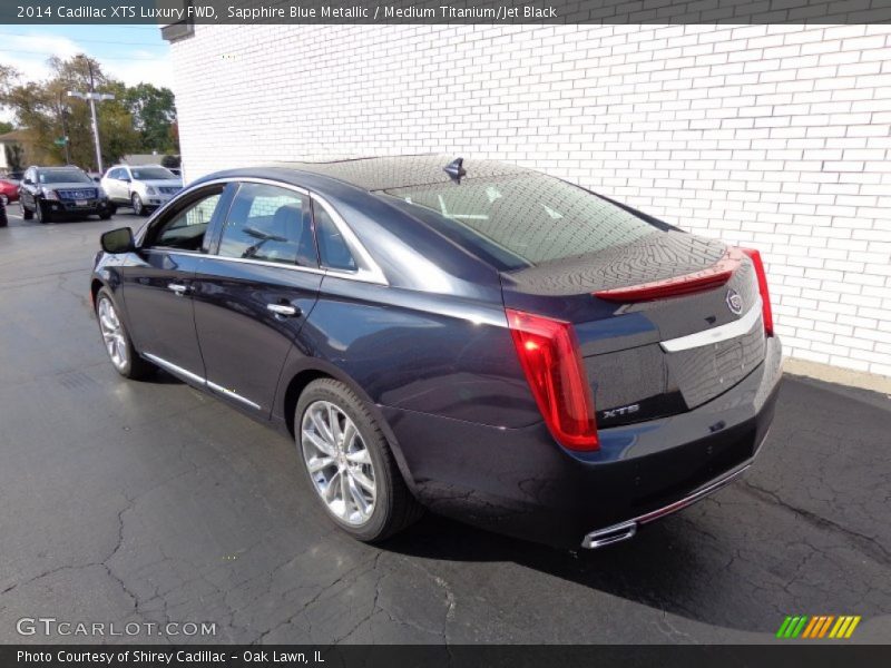 Sapphire Blue Metallic / Medium Titanium/Jet Black 2014 Cadillac XTS Luxury FWD
