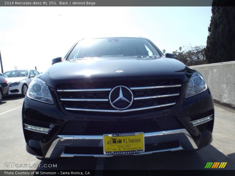 Black / Almond Beige 2014 Mercedes-Benz ML 350