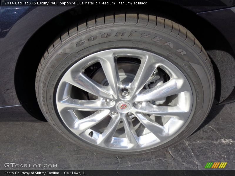 Sapphire Blue Metallic / Medium Titanium/Jet Black 2014 Cadillac XTS Luxury FWD