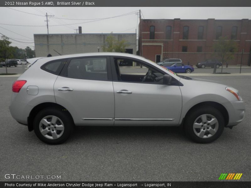Brilliant Silver / Black 2012 Nissan Rogue S AWD