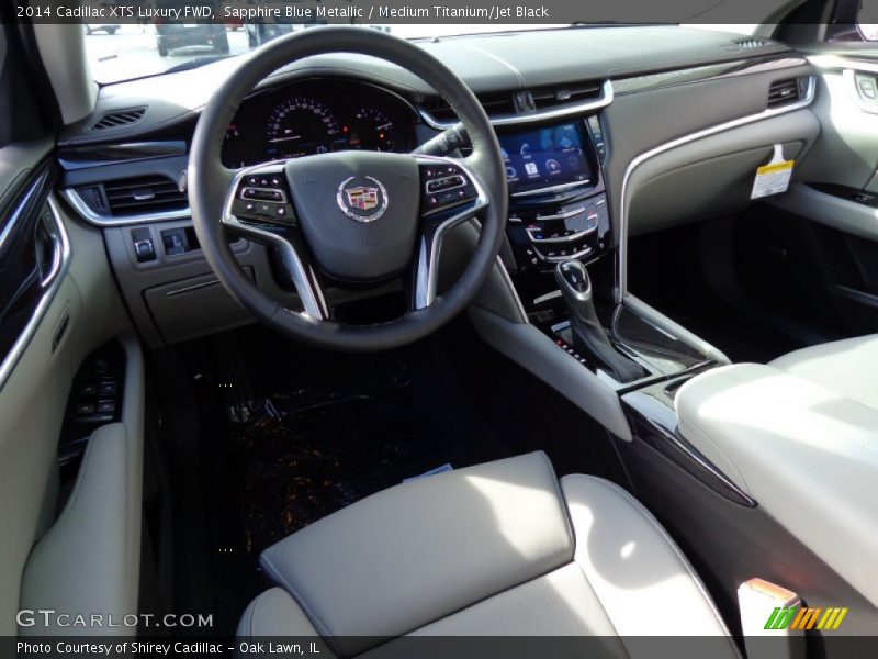 Sapphire Blue Metallic / Medium Titanium/Jet Black 2014 Cadillac XTS Luxury FWD