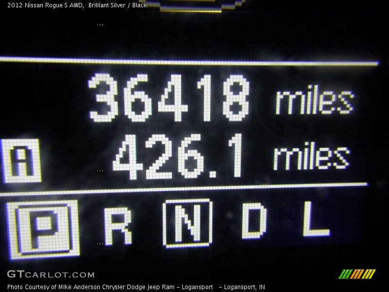 Brilliant Silver / Black 2012 Nissan Rogue S AWD