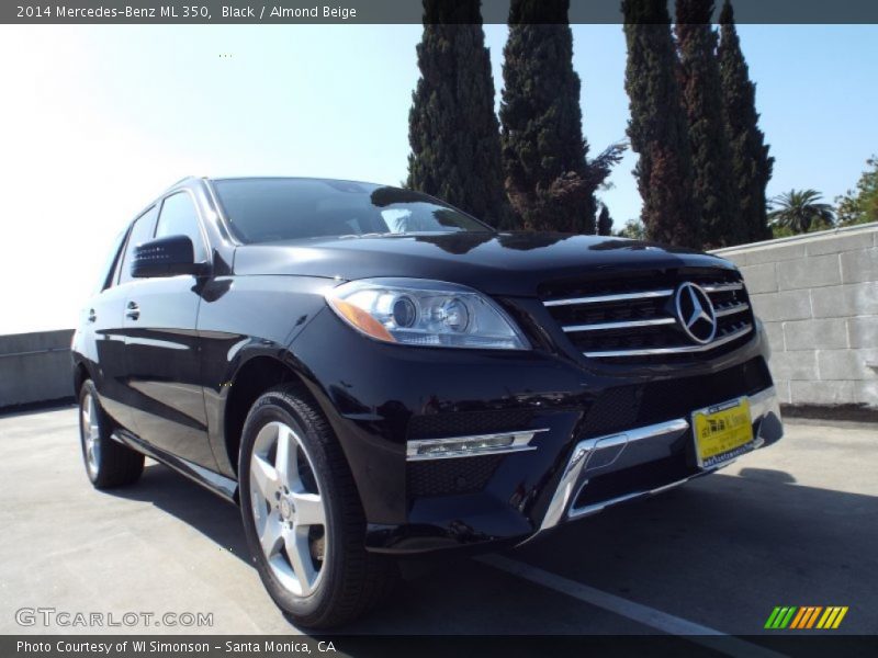 Black / Almond Beige 2014 Mercedes-Benz ML 350