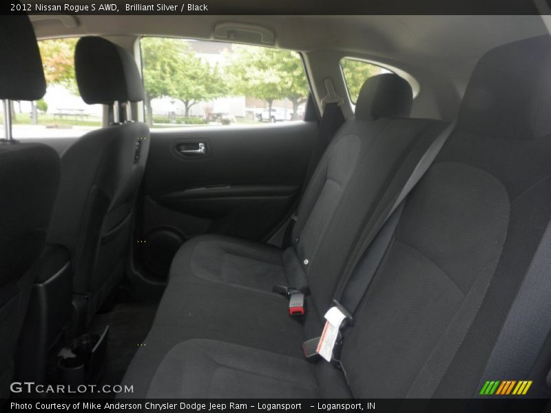 Brilliant Silver / Black 2012 Nissan Rogue S AWD