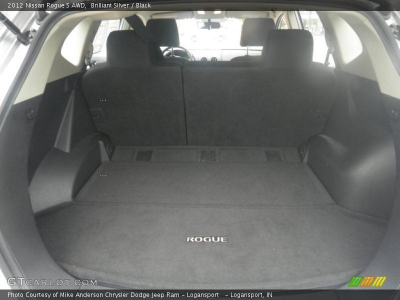 Brilliant Silver / Black 2012 Nissan Rogue S AWD