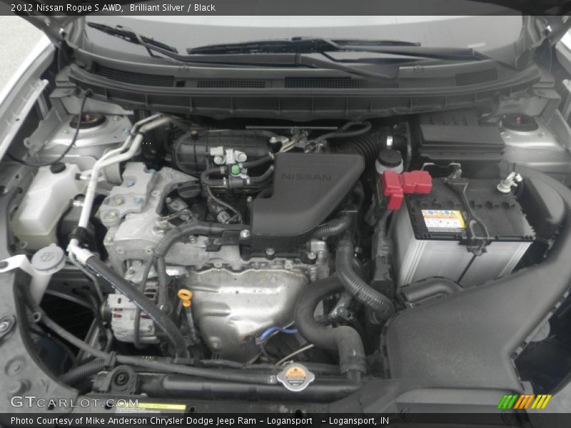 Brilliant Silver / Black 2012 Nissan Rogue S AWD