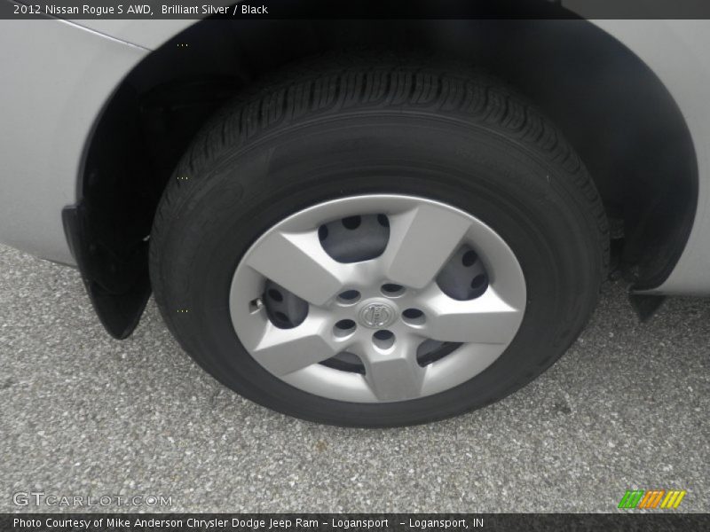 Brilliant Silver / Black 2012 Nissan Rogue S AWD