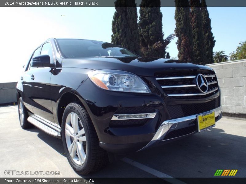 Black / Black 2014 Mercedes-Benz ML 350 4Matic