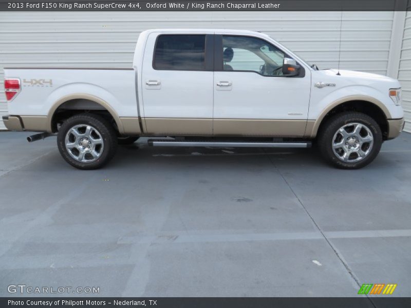 Oxford White / King Ranch Chaparral Leather 2013 Ford F150 King Ranch SuperCrew 4x4