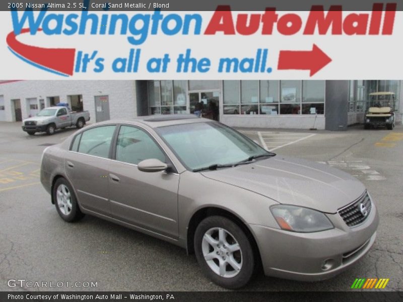 Coral Sand Metallic / Blond 2005 Nissan Altima 2.5 SL