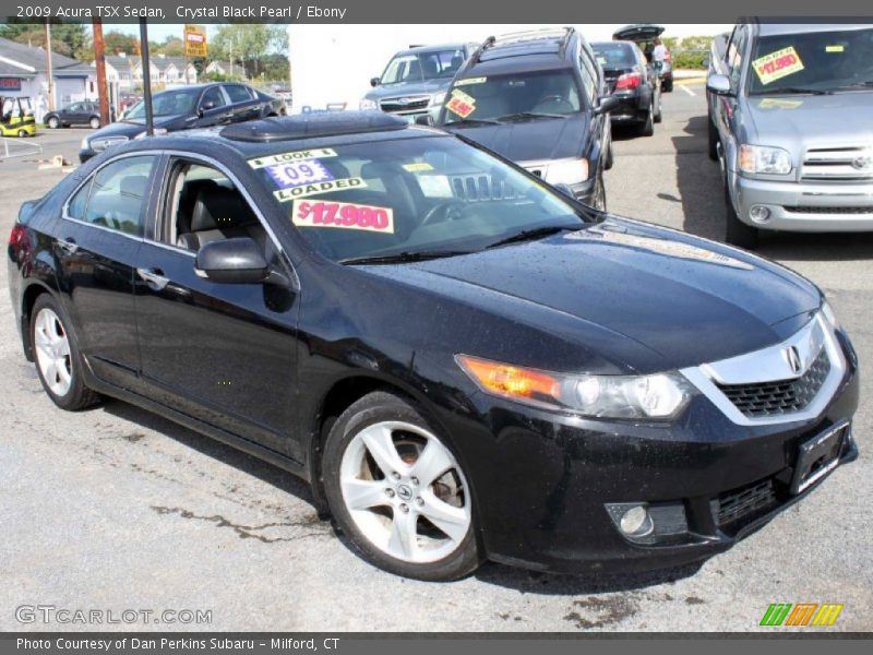 Crystal Black Pearl / Ebony 2009 Acura TSX Sedan