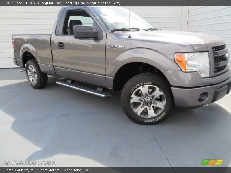 Sterling Gray Metallic / Steel Gray 2013 Ford F150 STX Regular Cab
