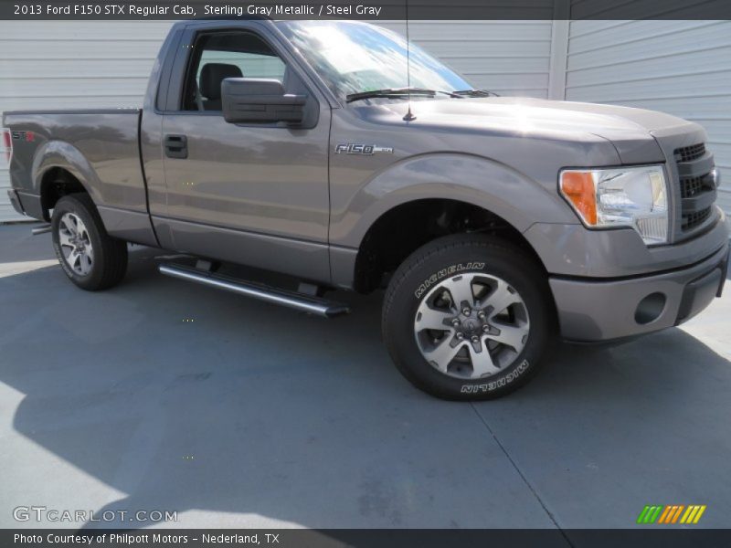 Sterling Gray Metallic / Steel Gray 2013 Ford F150 STX Regular Cab