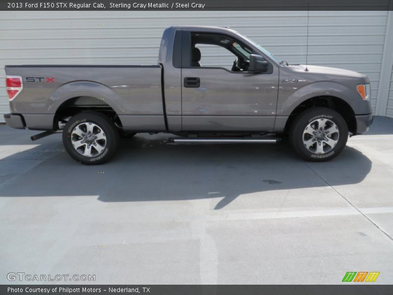 Sterling Gray Metallic / Steel Gray 2013 Ford F150 STX Regular Cab