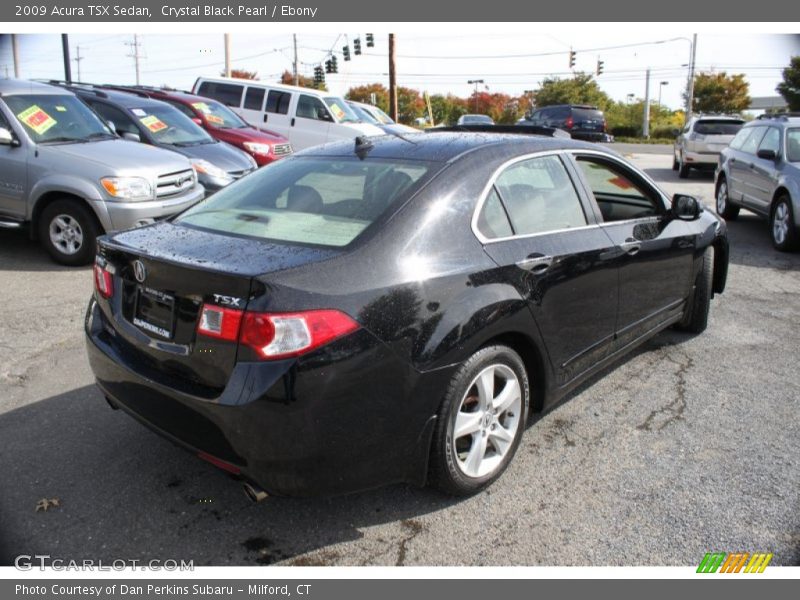 Crystal Black Pearl / Ebony 2009 Acura TSX Sedan