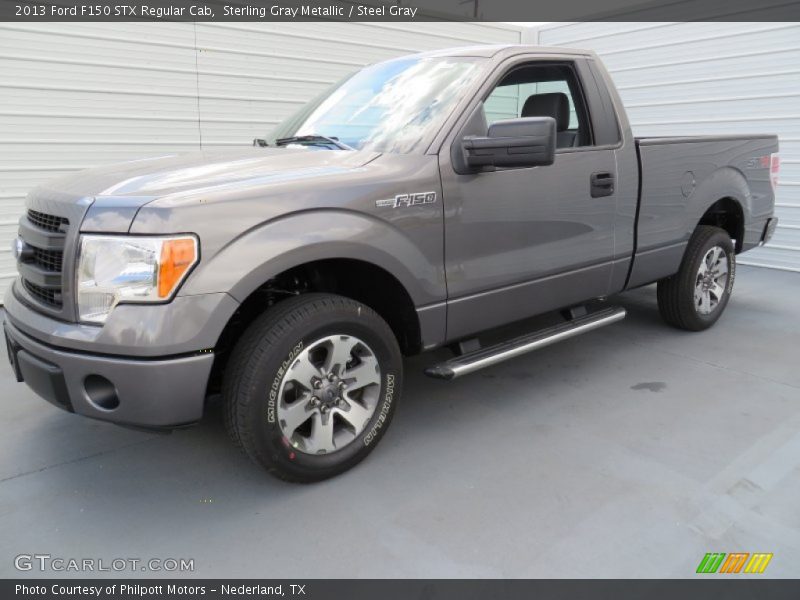Sterling Gray Metallic / Steel Gray 2013 Ford F150 STX Regular Cab
